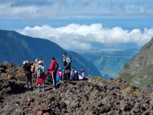 Plain des Sables et la rivière Langevin